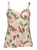 s.Oliver Tankini-Oberteil in Grün/ Rosa