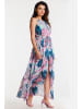Awama Kleid in Blau/ Rosa