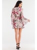 Awama Kleid in Beige/ Pink