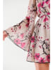 Awama Kleid in Beige/ Pink