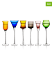 Lyngby Glas 6er-Set: Schnapsgläser "London" in Bunt - (H)18 cm