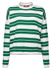 ESPRIT Sweter w kolorze zielono-białym