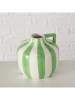Boltze 2-delige set: vazen "Malta" groen/geel - (H)14 cm