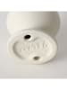 Boltze 2-delige set: kaarshouders "Rimona" wit - (H)12 cm