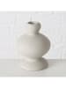 Boltze 2-delige set: kaarshouders "Rimona" wit - (H)12 cm