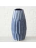 Boltze 2er-Set: Vasen "Aquarel" in Blau - (H)24 cm