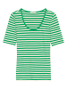 Marc O'Polo Shirt in Grün/ Creme