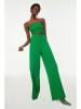 trendyol Spodnie w kolorze zielonym