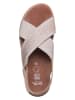 Ara Shoes Leder-Sandalen in Beige