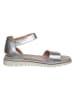 Ara Shoes Leder-Sandalen in Silber