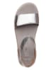 Ara Shoes Leder-Sandalen in Silber