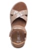 Ara Shoes Leder-Keilsandaletten in Beige