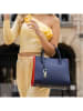 CXL by Christian Lacroix Leder-Henkeltasche "Montaigne" in Blau - (B)32 x (H)26 x (T)15 cm