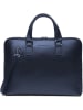 CXL by Christian Lacroix Leder-Businesstasche "Louvre" in Blau - (B)38 x (H)28,5 x (T)5,5 cm