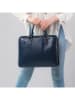 CXL by Christian Lacroix Leder-Businesstasche "Louvre" in Blau - (B)38 x (H)28,5 x (T)5,5 cm