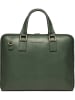CXL by Christian Lacroix Leren zakentas "Louvre" groen - (B)38 x (H)28,5 x (D)5,5 cm