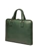 CXL by Christian Lacroix Leren zakentas "Louvre" groen - (B)38 x (H)28,5 x (D)5,5 cm