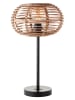 Brilliant Lampa stołowa '"Woodball" w kolorze czarno-jasnobrązowym - wys. 48,5 x Ø 28 cm