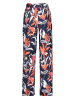 Gerry Weber Linnen broek donkerblauw/oranje