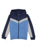 lamino Sweatjacke in Blau/ Grau meliert/ Dunkelblau