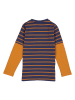 lamino Longsleeve in Dunkelblau/ Orange