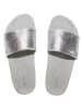 Flip Flop Pantoletten in Silber