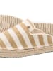 Flip Flop Hausschuhe in Beige