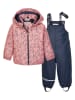 Killtec 2-delige regenoutfit "Fios 9" donkerblauw/lichtroze