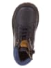 lamino Leren boots "Flag" zwart/blauw