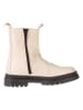 lamino Leder-Boots in Creme