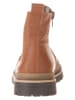 lamino Leder-Boots in Hellbraun