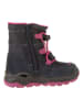 lamino Leren boots donkerblauw/roze