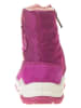 lamino Leder-Boots in Pink