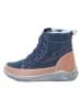 lamino Leren boots blauw/lichtbruin