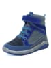 lamino Leder-Boots in Grau/ Blau
