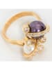 MENTHE À L'O Vergold. Ring mit Perlen und Kristallen