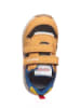 Primigi Skórzane sneakersy w kolorze żółto-czarno-brązowym