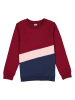 lamino Sweatshirt in Rot/ Dunkelblau/ Rosa