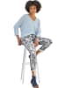 Heine Broek blauw/grijs