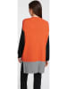 Heine Sweter w kolorze czarno-pomarańczowym