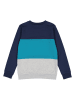 lamino Sweatshirt donkerblauw/turquoise/grijs