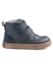 Rap Leren winterboots donkerblauw