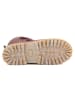 Rap Leren winterboots lichtroze
