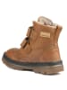 Rap Skórzane botki zimowe w kolorze jasnobrązowym