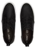 TOMS Leder-Sneakers in Schwarz