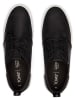 TOMS Leder-Sneakers in Schwarz