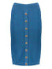 Pinko Spódnica dzianinowa w kolorze niebieskim