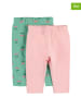 COOL CLUB 2er-Set: Leggings in Grün/ Rosa