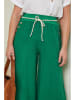 Curvy Lady Linnen broek groen