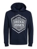 Jack & Jones Hoodie "Stein" in Dunkelblau